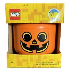 LEGO Halloween Small Storage Pumpkin Head Candy Container w Lid Brand New NIB