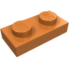 10x LEGO® Part 3023 - Plate 1 x 2