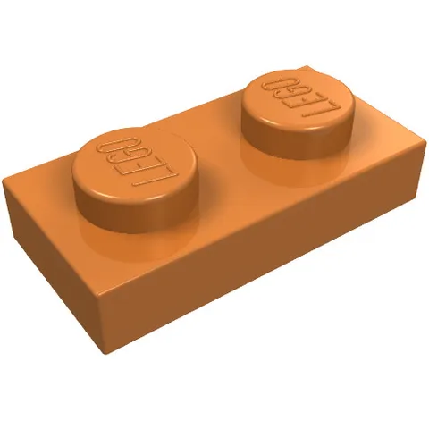 10x LEGO® Part 3023 - Plate 1 x 2