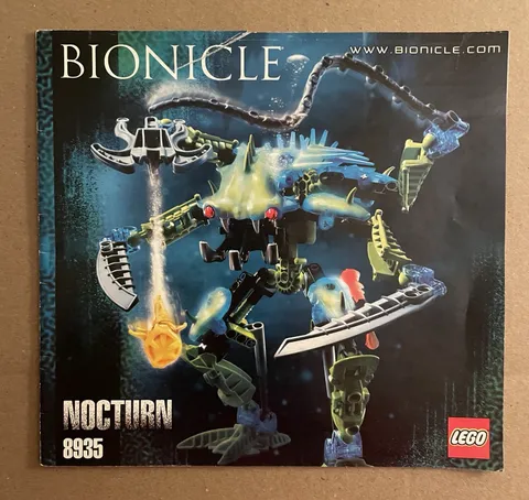 Lego Bionicle Set #8935 Nocturn Instructions 2007 HTF