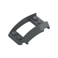 LEGO 30x Dark Bluish Gray Wedge 4 x 3 Open with Cutout and 4 Studs inv.595