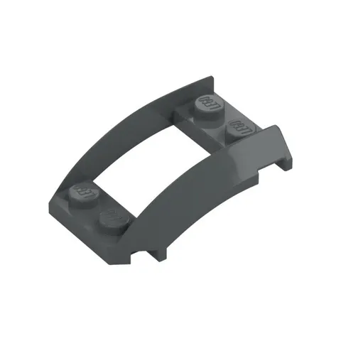 LEGO 30x Dark Bluish Gray Wedge 4 x 3 Open with Cutout and 4 Studs inv.595