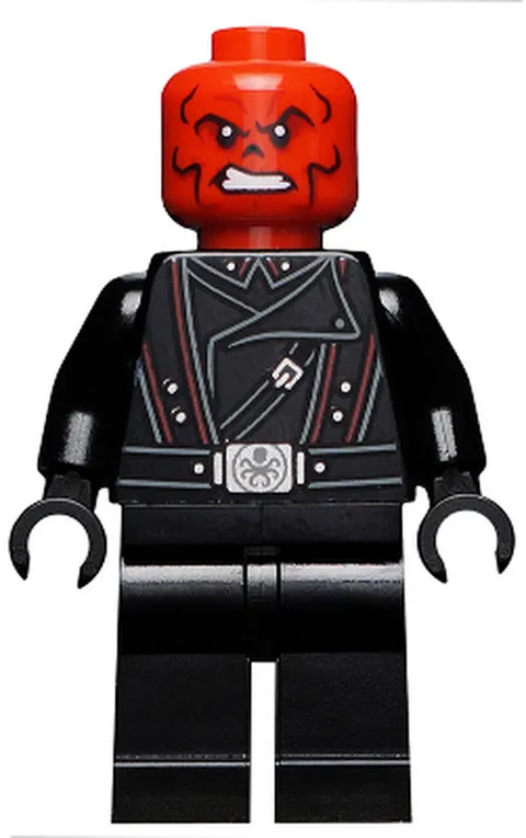 LEGO [No Color/Any Color] Red Skull - Black Belt sh0652 Used Genuine