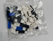 Genuine LEGO Black White Blue Bricks Mystery Bag Unopened As Is Unknown Set