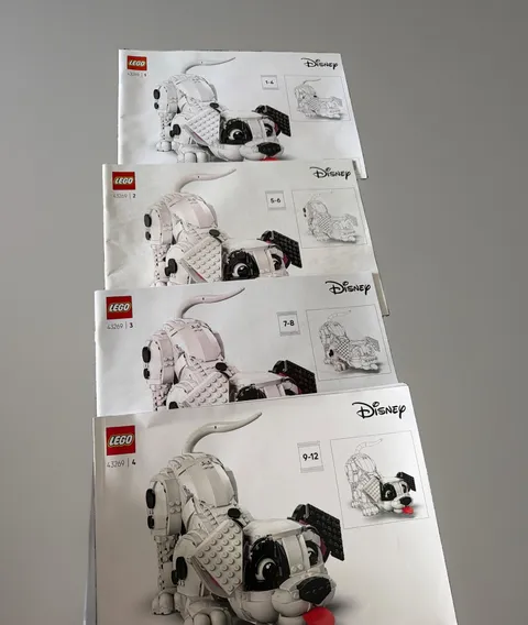 43269 LEGO Instruction MANUAL BOOKS ONLY 1-4 for 101 Dalmatians Puppy Large