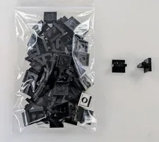 Lego 50 New Black Bracket 2 x 2 - 1 x 2 Centered Pieces Parts 41682