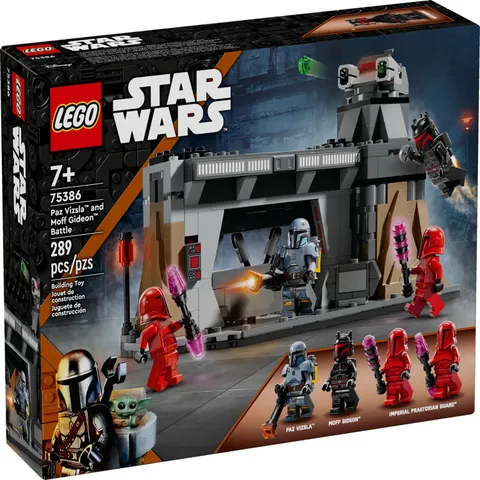 LEGO Star Wars: The Mandalorian Paz Vizsla and Moff Gideon Battle, Fun Building 