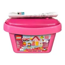 LEGO Bricks and more: Pink Brick Box (5585) **3 Pieces Replaced** All 216 Pieces