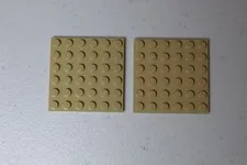 LEGO Parts 3958 (2pcs) Plate 6x6 - Tan
