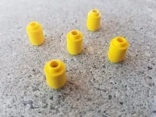 LEGO 1x1 Round Brick Yellow Building Part Lot of 5