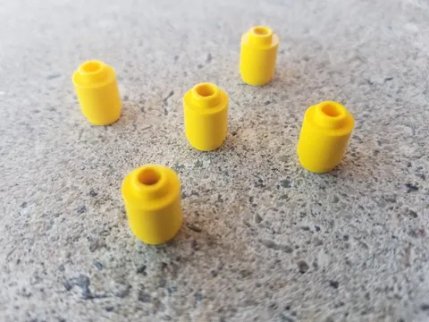 LEGO 1x1 Round Brick Yellow Building Part Lot of 5
