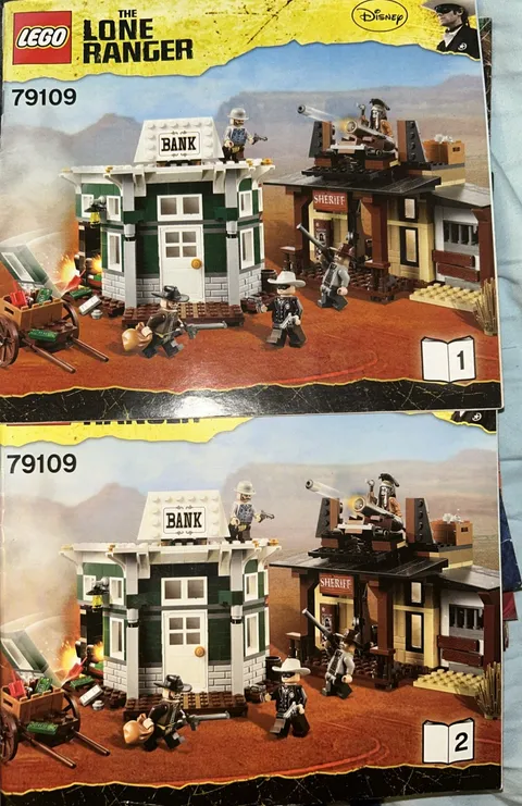 Lego 79109 The Lone Ranger Instructions Manuals 1-2 ONLY Disney No bricks