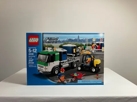 LEGO CITY 4206 Recycling Truck Building - New, Unopened, Sealed Set - Retired