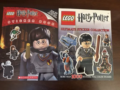Vintage Harry Potter Lego Sticker Books New
