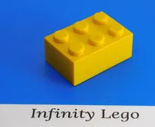 20 LEGO Yellow Bricks 2 x 3 (3002) - (20 Pieces)