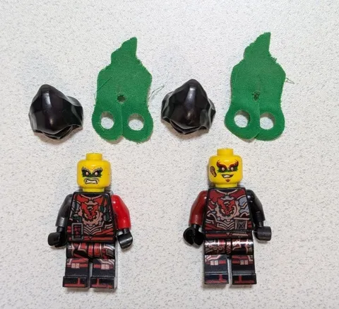 LEGO Minifigure NINJAGO Time Twins Acronix Krux Lot Set Bulk Sale