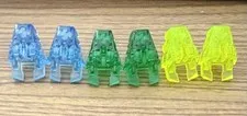 LEGO Bionicle Brain stalk Lot of 6 Trans-Light Blue/Green/Neon Green