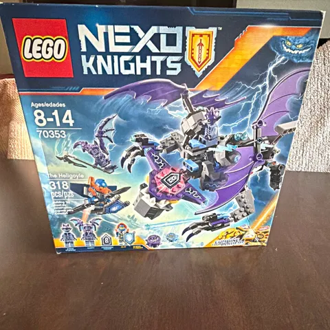 LEGO NEXO KNIGHTS 70353 The Heligoyle 318 pcs, Factory Sealed, Harpy Figurine.
