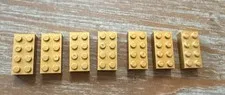 8 LEGO® Metallic Gold 50th Anniversary 2005 Promotional 2x4 Bricks