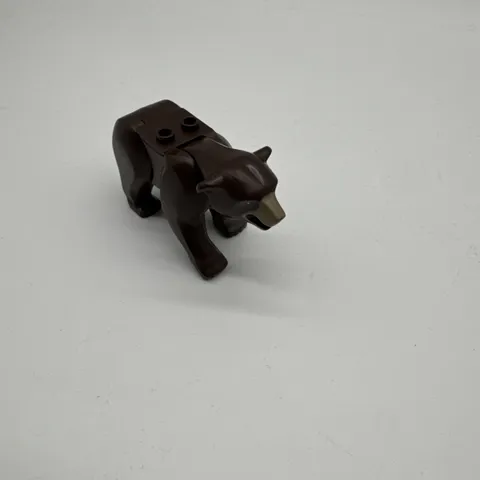 LEGO Minifig Animal, Bear with Dark Tan Muzzle Pattern in Dark Brown