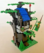Vintage (1988) LEGO Castle -6054 Forestmen's Hideout Complete