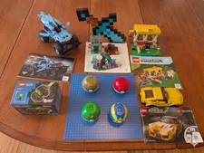 Mixed LEGO Lot: Technic (42134), Speed Champions (76901), Minecraft (21171, 2124