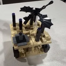 LEGO Minecraft: Micro World – the End (21107) Used, 99% Complete