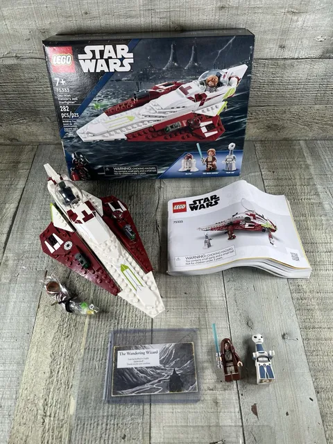 LEGO Star Wars: Obi-Wan Kenobi's Jedi Starfighter 75333 99.9% w/Figs Complete