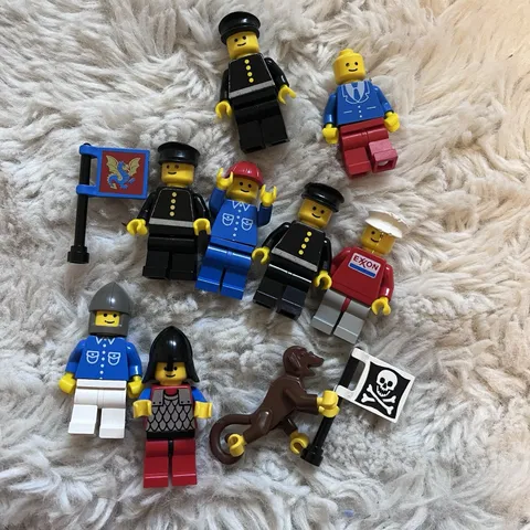 LEGO Scale Mail Knight - 6057 Mini Figures Lot City Castle Monkey