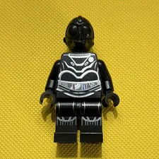 LEGO Star Wars Pilot Minifigure, Black Suit Armor Printed, Plastic Material