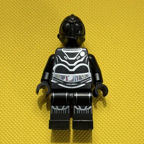 LEGO Star Wars Pilot Minifigure, Black Suit Armor Printed, Plastic Material