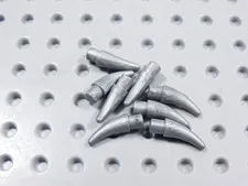 LEGO Lot of 8 Flat Silver Small Barbs Horns Weapon Minifig BI