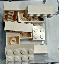LEGO 2 x 4 Brick, 3001, White, QTY 10 Free Shipping