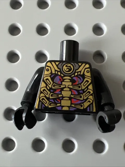 LEGO 973pb1751c01 NINJAGO Minifigure Torso Overlord Golden Master Skeleton Ribs