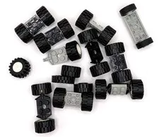 LEGO Mixture Lot Tires and Plate, Modified 2x2 with Wheel Holders inv.640