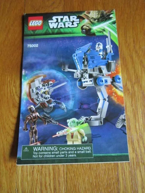 Lego 75002 Star Wars Instruction Manual ONLY Construction Guide FREE SHIP