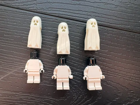 3x Lego Minifigur Monster Fighter Geist Gespenst leuchtet im Dunkeln 9467 gen043