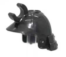 LEGO Pearl Dark Gray Minifigure Helmet with Clip Ninja Samurai 98128 6586360