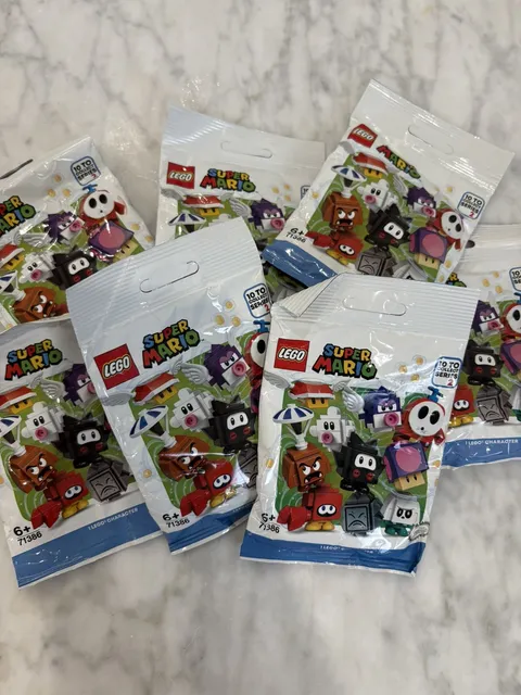 7 packs of LEGO Super Mario Character Pack Series 2 Minifigures 71386