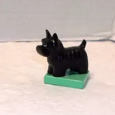 Lego DUPLO  Black Scottie  Scottish Terrier Dog