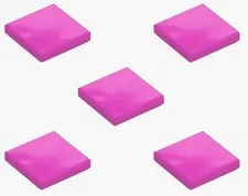5 New LEGO Dark Pink 2x2 Tile smooth flat panel tiles bright purple 3068 6054406