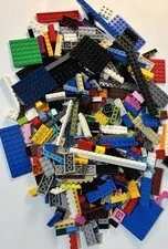Genuine LEGO Bulk Mixed Bricks Plates Parts Lot 1 lb Assorted Colors