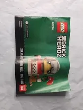 2018 LEGO 40274 BrickHeadz Mr. & Mrs. Claus instruction manual only