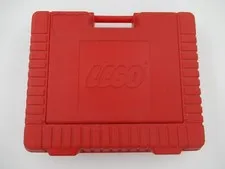 LEGO Storage Red Hard Plastic Storage Case Vintage Container Case Box 15x12x4