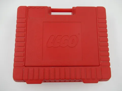 LEGO Storage Red Hard Plastic Storage Case Vintage Container Case Box 15x12x4