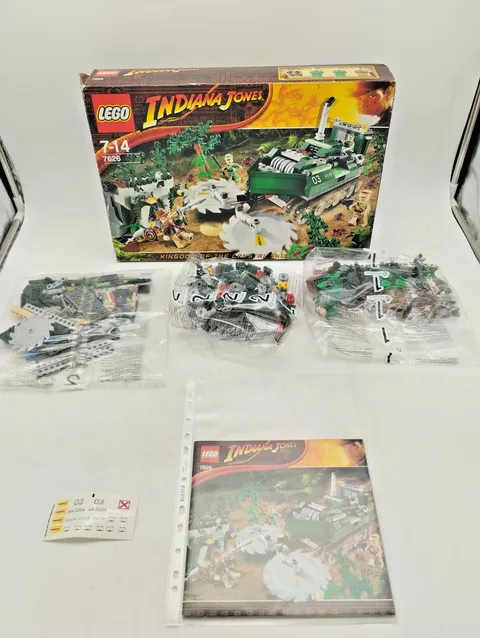 LEGO 7626 Jungle Cutter MIB New Sealed Bags Indiana Jones Kingdom of the Crystal