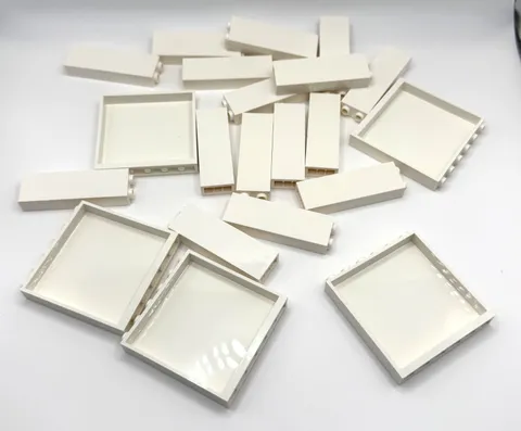 LEGO Large Lot of  White 1  x 2 x 5 Brick and Pannel  inv.612