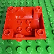 Lego Duplo Red Water Gas  Container Tank part w/ Hose Outlet in 5609 5605 6168