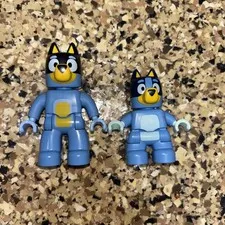 Lego Duplo BLUEY And DAD Figure Australian Cattle Dog Blue Heeler