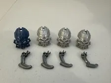 LEGO Bionicle Mask Silver Skull Spider 20251 Lot Of 4